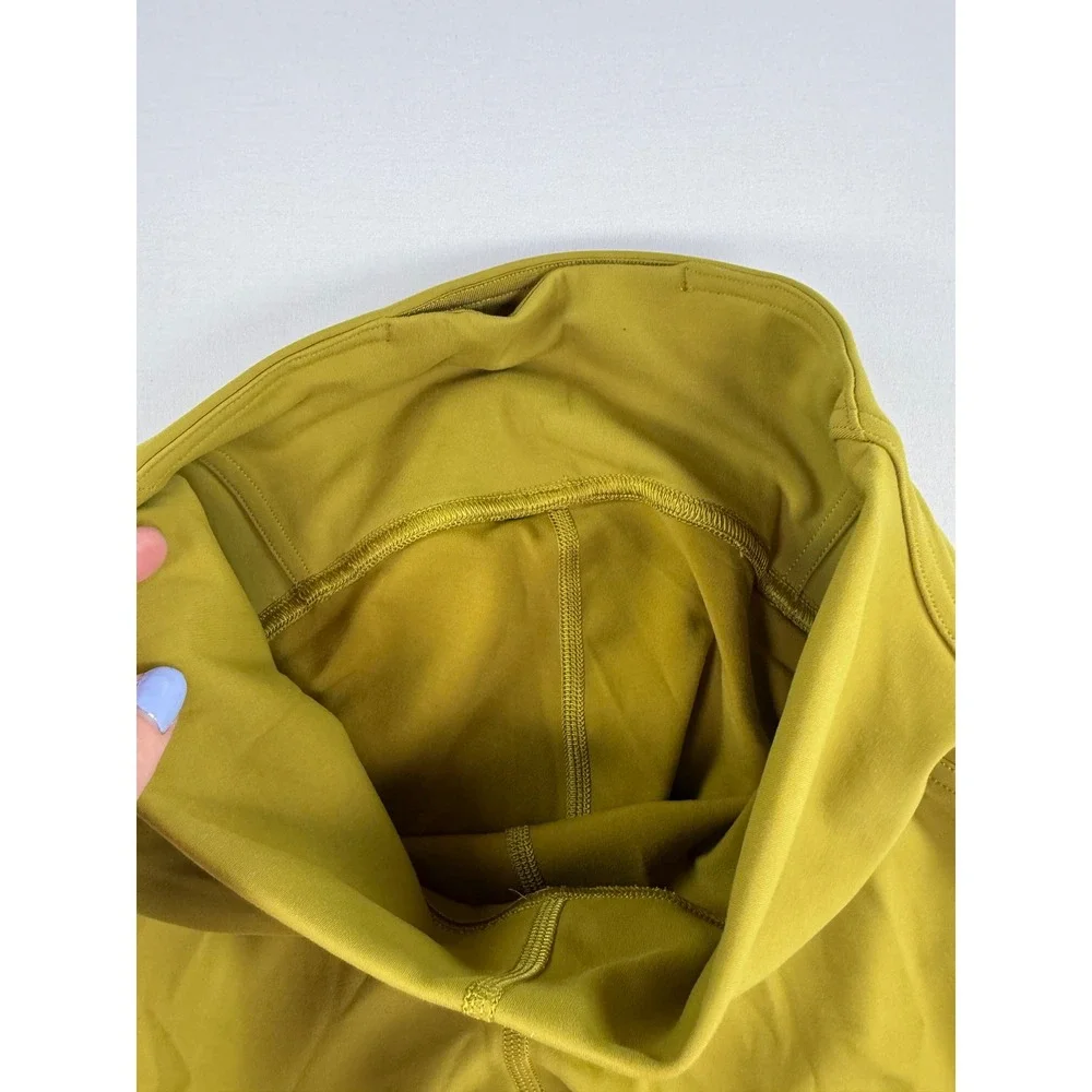 Lululemon High Rise Leggings Mustard Yellow‎ Size 6 25